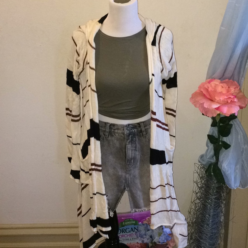 Asymmetrical sweater cardigan